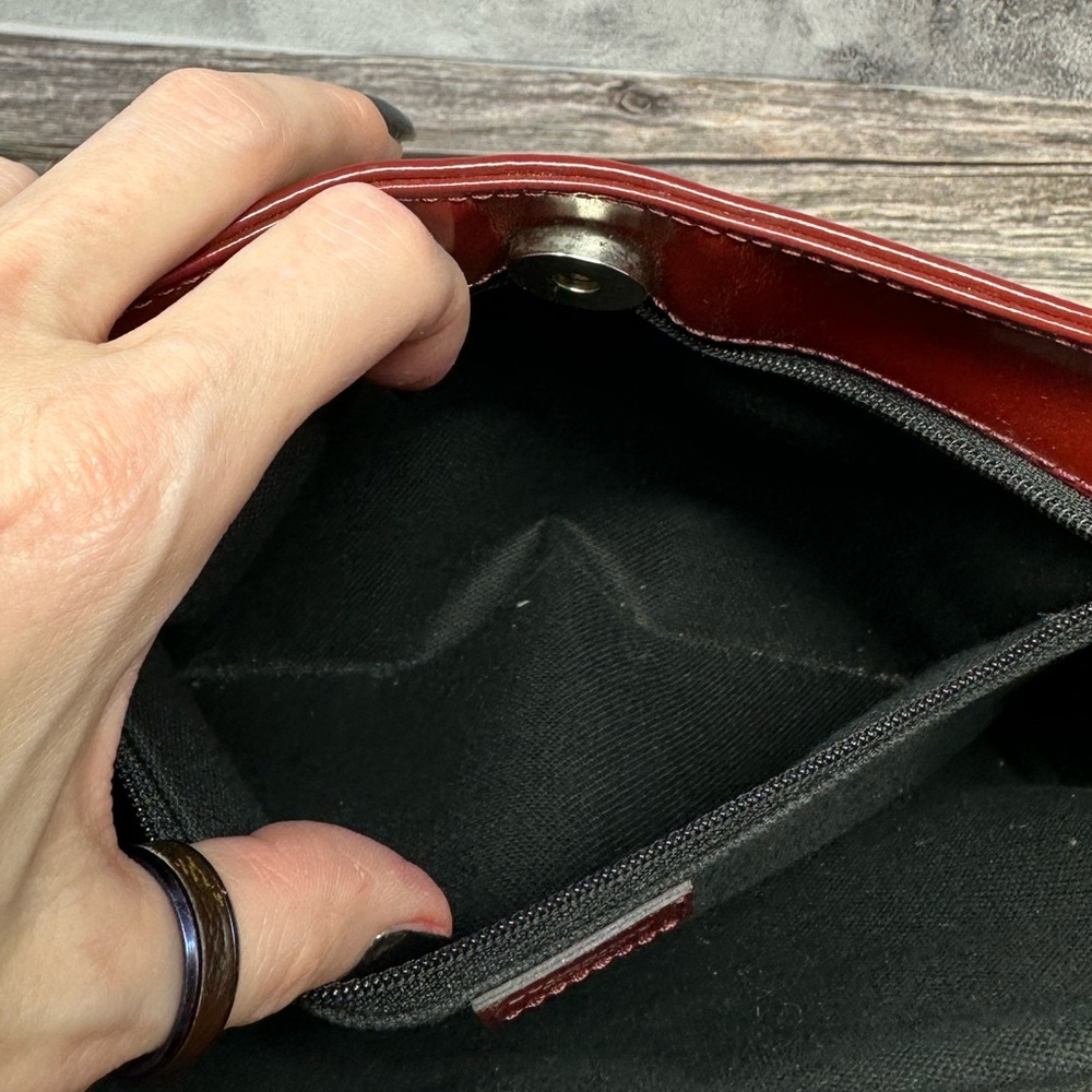 BURBERRY Y2K Nova Check Shoulder Bag PVC Leather Beige Red​ - Picture 8 of 15